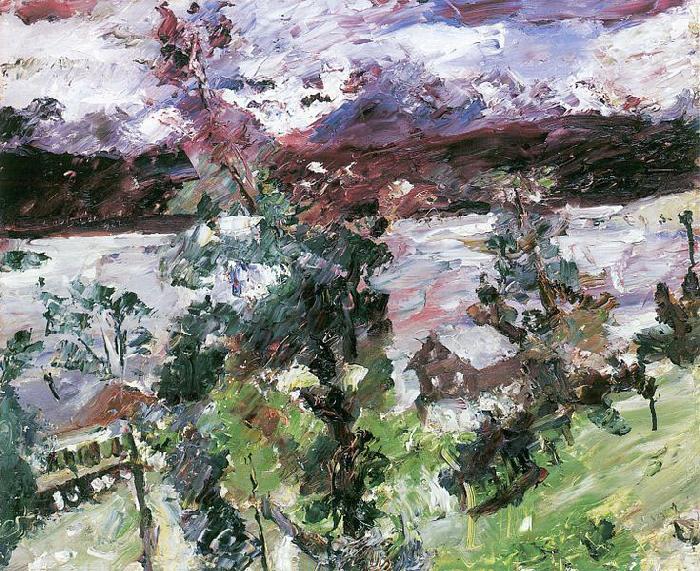 Lovis Corinth Walchensee, Neuschnee Norge oil painting art